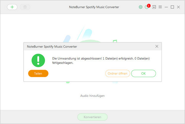 Konvertierung starten