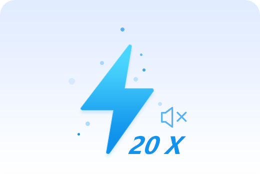 20X schneller mit verlustfreien Qualität