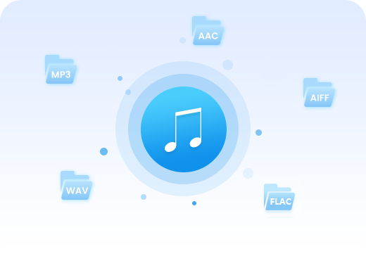 in MP3, AAC, WAV oder FLAC konvertieren
