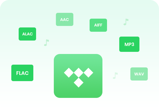 Tidal Musik in MP3, FLAC, WAV, AAC, AIFF, ALAC umwandeln