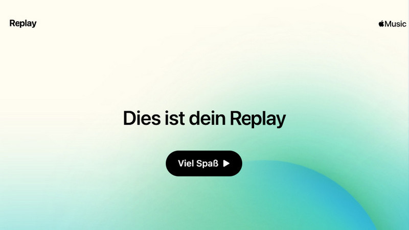 Replay 2024 über Apple Music Webplayer sehen