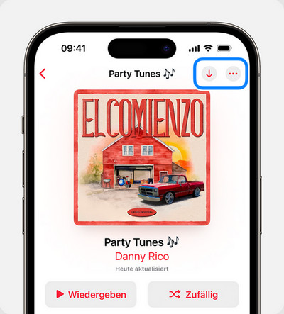 Apple Music-Songs auf das Handy laden