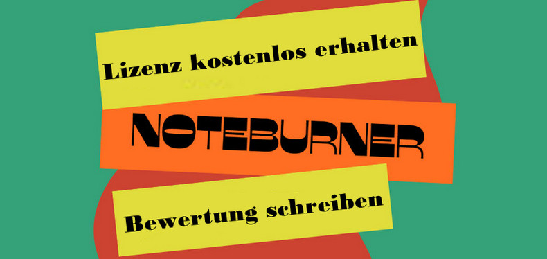 NoteBurner Lizenz Kostenlos erhalten 