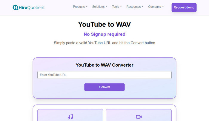 HireQuotient YouTube to WAV