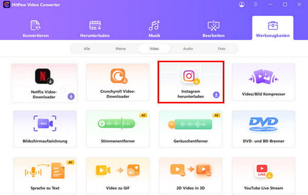 HitPaw Instagram Video zu MP3 Konverter