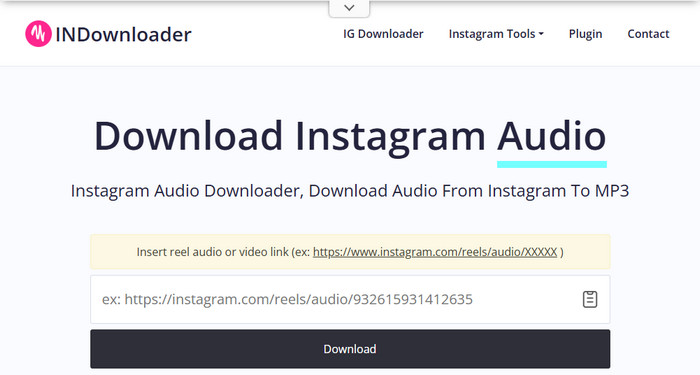 INDownloader Instagram Audio Downloader