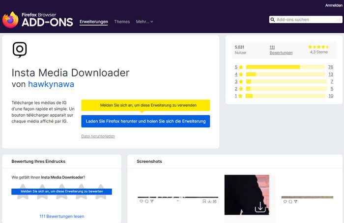 Instagram Reels offline speichern mit Insta Media Downloader