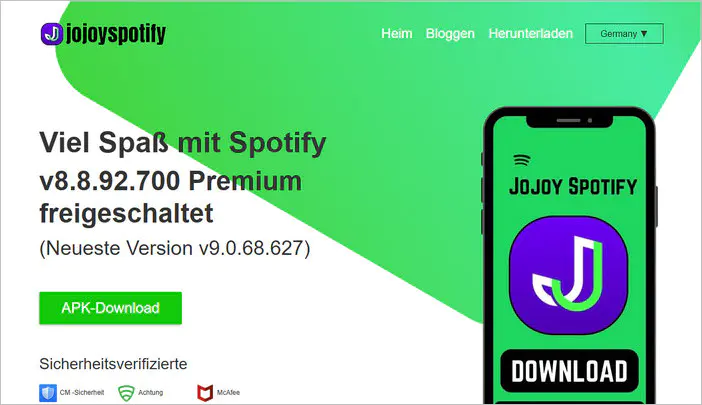 Jojoy Spotify APK Android