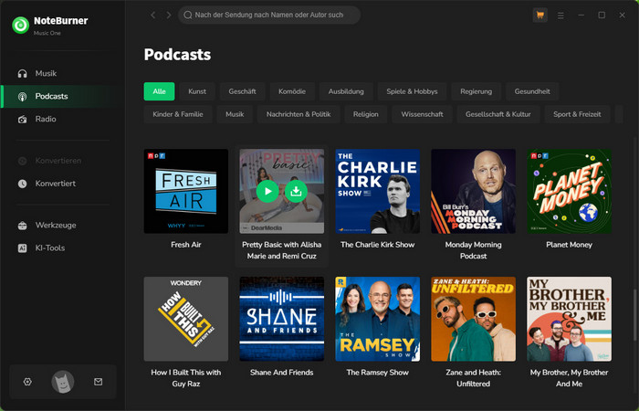 NoteBurner Podcast Downloader