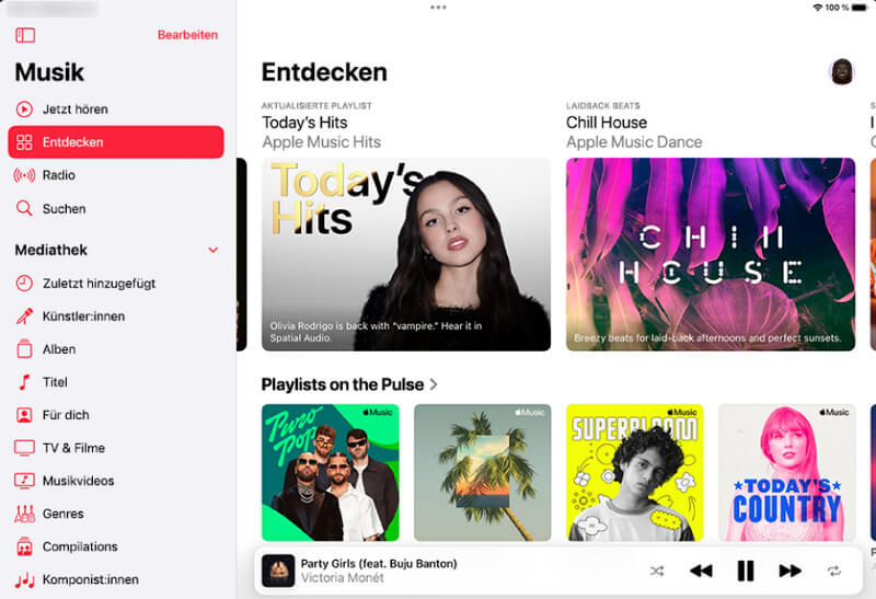 Neue Musik in Apple Music finden