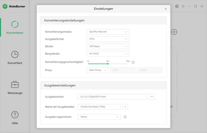 Einstellungen