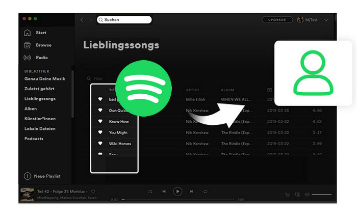 Spotify-Playlists auf ein anderes Konto übertragen