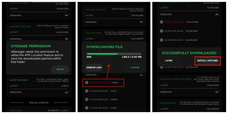 xManager Spotify APK installieren