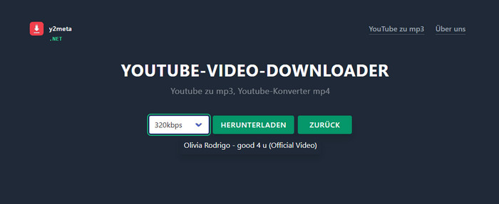 Y2Meta YouTube zu MP3 Downloader