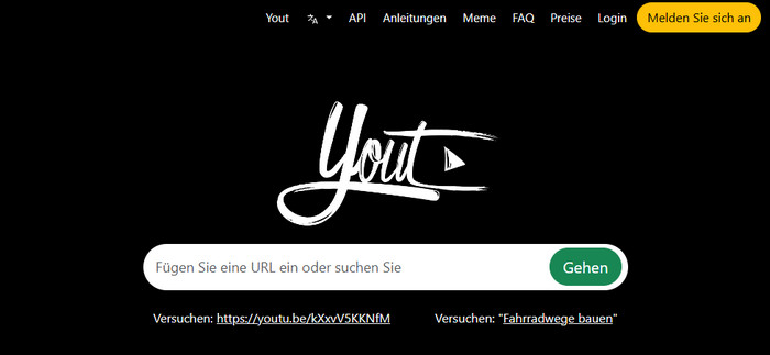 Yout YouTube zu WAV Downloader