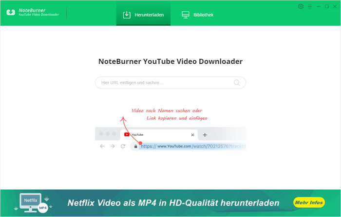 NoteBurner YouTube Video Downloader