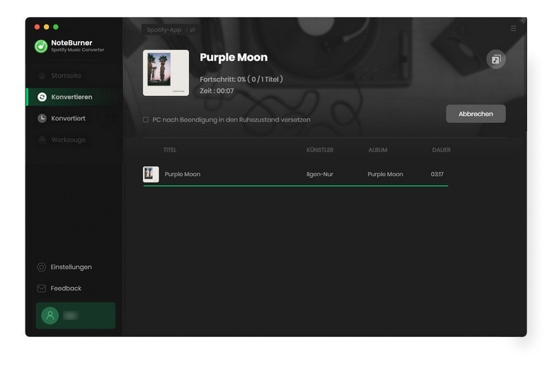 Spotify Musik konvertieren