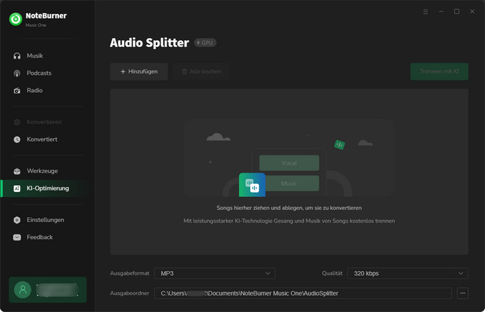 KI Audio Splitter