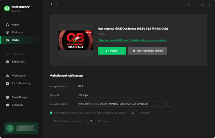 Radios kostenlos aufnehmen