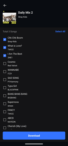 Spotify-Musik wählen