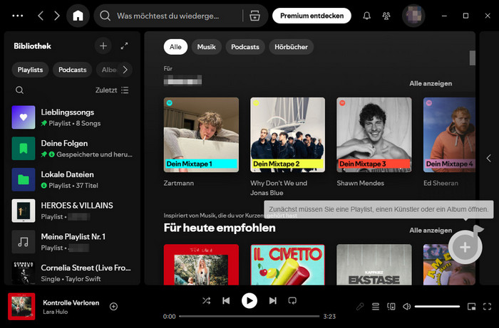 Spotify App starten