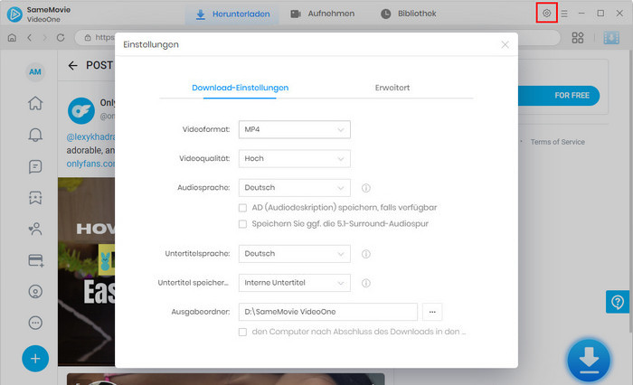 Ausgabeeinstellungen anpassen