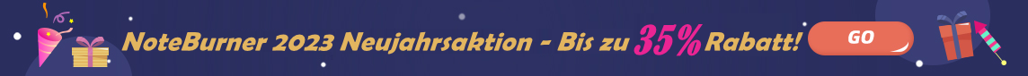 NoteBurner 2022 Weihnachtsaktion